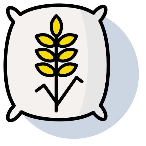 ícone do saco de grãos